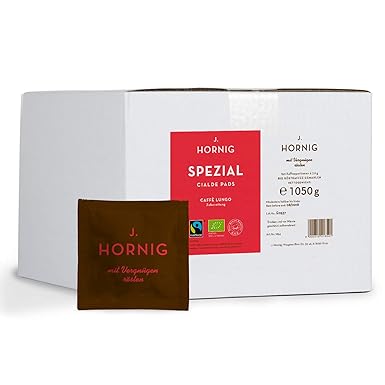 J. Hornig Spezial Cialde Pads | Kaffee-Pads Großpackung | 150 Stück ESE-Cialde | mit Fairtrade-Zertifikat