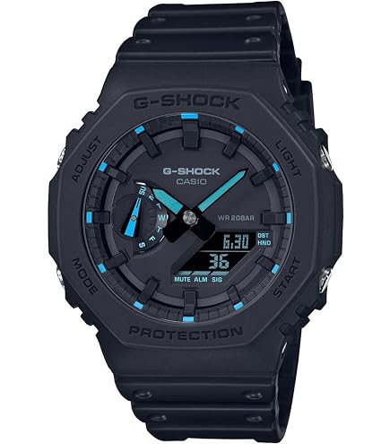 G-Shock Sensor Unissex G-Aviation Twin GA1000-4A Preto/Laranja