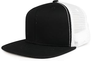 ARMYCREW Youth Stylish Flat Bill Structured Mesh Back Snapback Trucker Cap