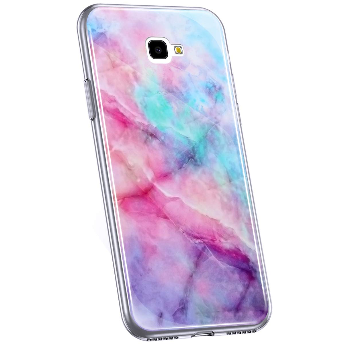Jinghaush Compatible with Samsung Galaxy J4 Plus 2018 Marble Pattern TPU Silicone Marble #6
