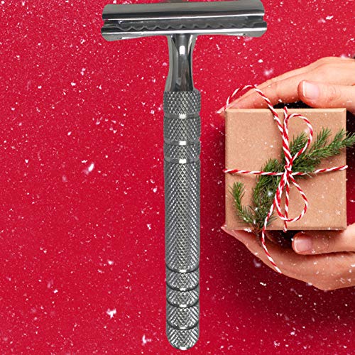 Stainless Steel Double Edge Safety Razor for Men and Women Fits All