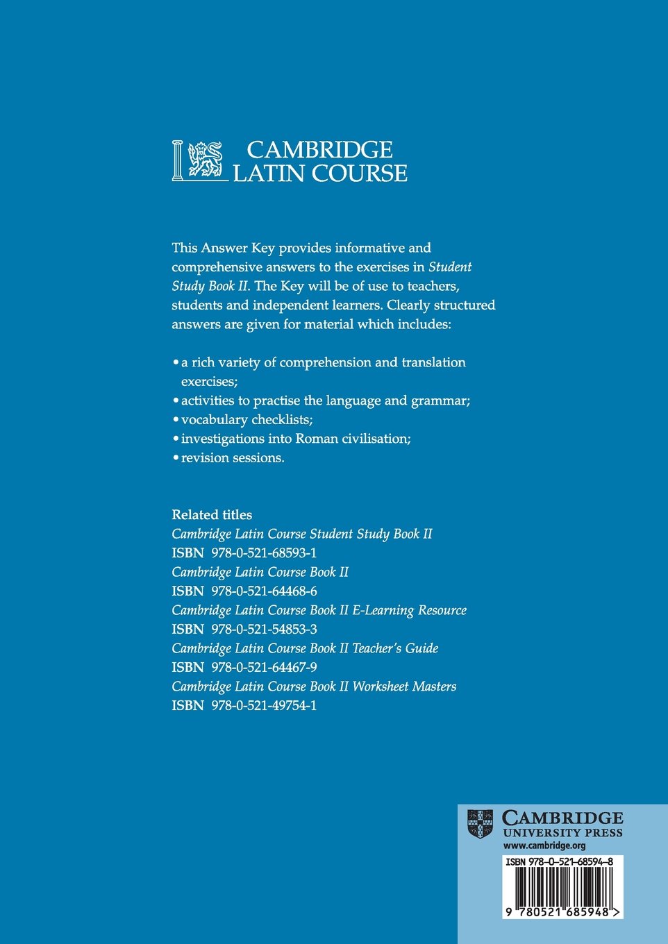 Cambridge Latin Book 2 Answers
