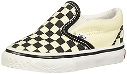Vans Toddler's Classic Slip On, Black/Off White