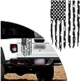 ijuicy 1 PC American Flag Tailgate Decal, Vinyl American Flag Stickers for Trucks, Universal US Flag Car Sticker for Most Car, Trucks, SUVs (Black)