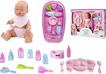 juguete bebe con bañera