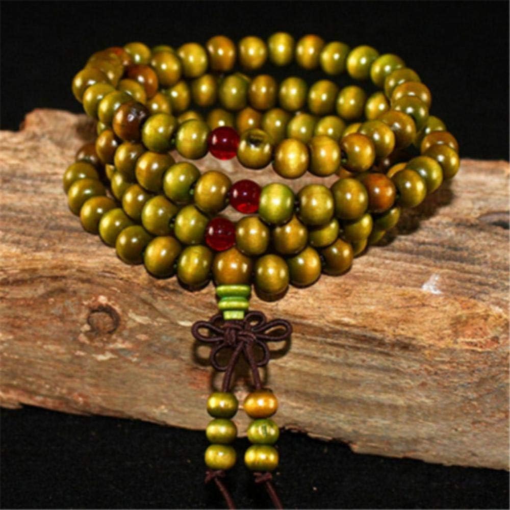 dadi Sandalwood Rosary Bracelets Women Men Jewelry Natural Wood Beaded bracelet home 1pcs,green 2