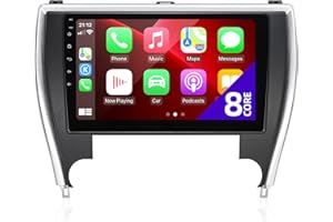 CGOGC for Toyota Camry 2015 2016 2017 Radio Compatible with Wireless Carplay Android Auto Touchscreen Car Stereo Bluetooth GPS FM/AM WiFi Navigation Backup Camera Multimedia Player Head Unit (8core)