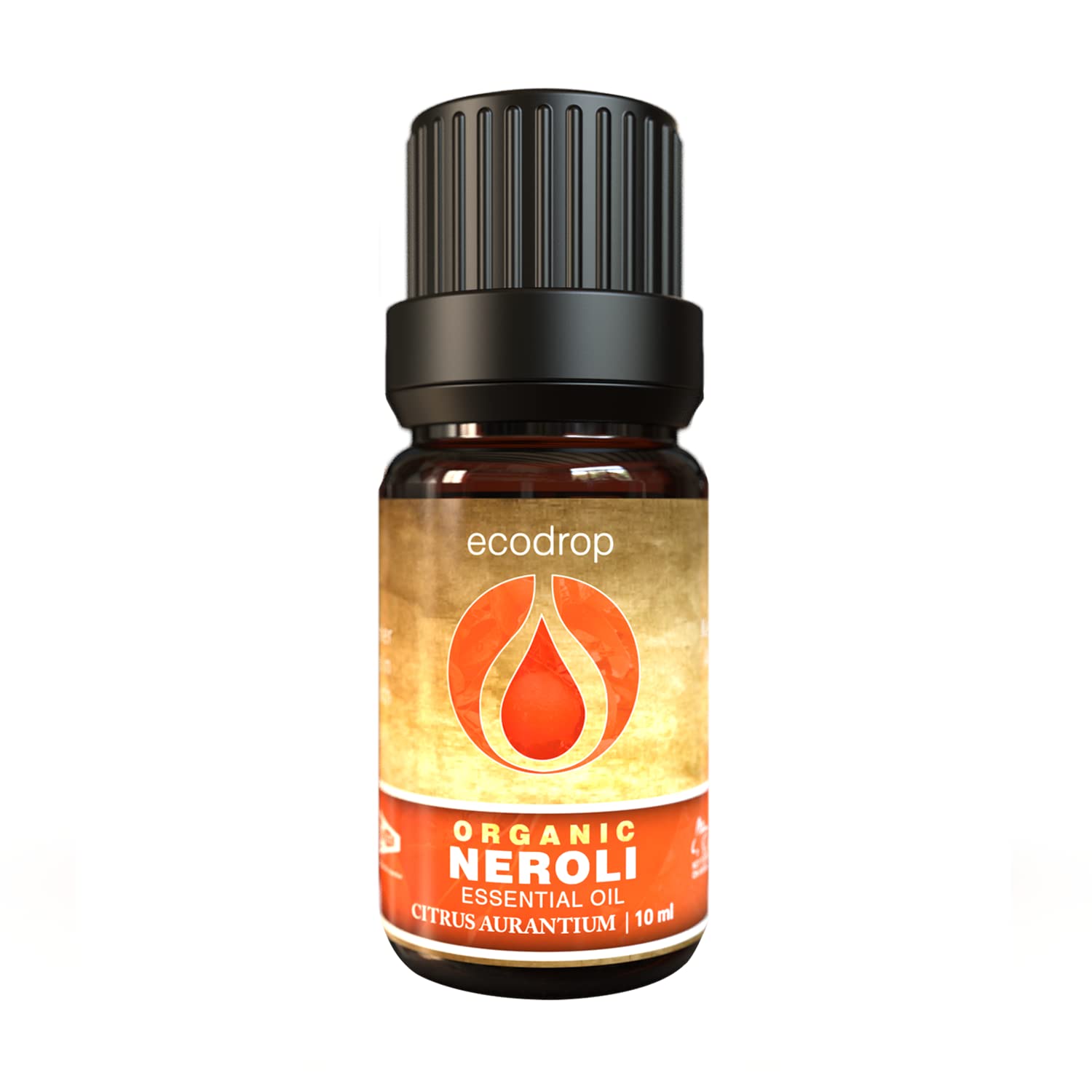 Neroli Essential Oil, Cosmos Certified Organic, 100% Pure Aromatherapy Oil - 10ml (Citrus Aurantium)