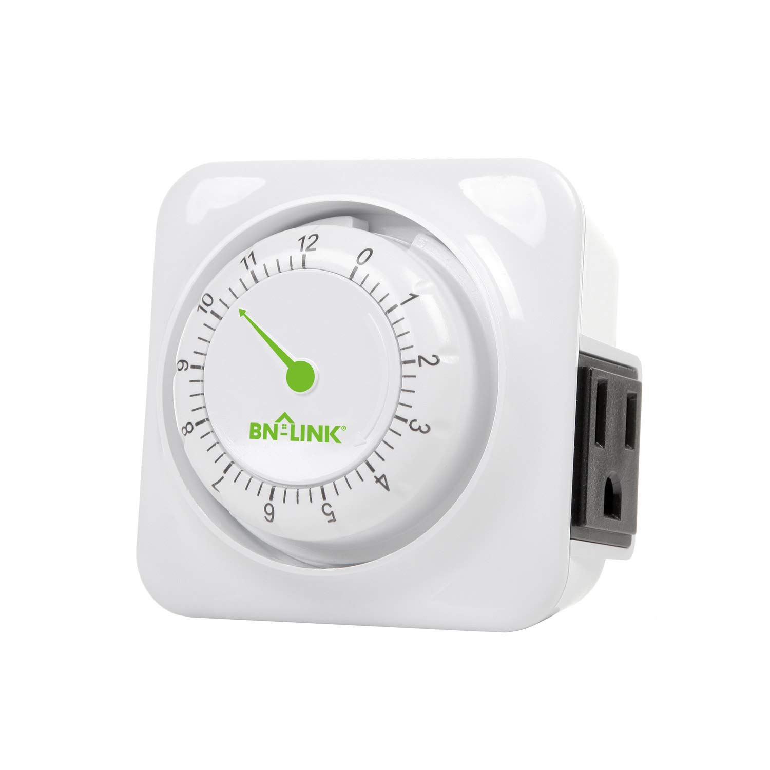 BN-LINK 12 Hour Mechanical Accurate Countdown Timer with Grounded Pin - Energy Saving for Kitchen, Phone Charger, Lamps, Security 1875W, 1/2 HP, ETL Listed: Industrial & Scientific