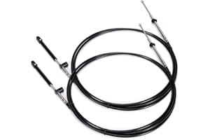 Atesilor 2pcs Boat Throttle and Shift Cables Compatible with Mercury MerCruiser Marine Force Outboard Engine 600A/4000 Series Controller(Gen 1/CC179xx, Gen2/CC189xx)