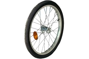KiBcsLic Bicycle Trailer Wheel Replacement Lightweight Sport Portable Traction Convenient Easy Install Bicycle Trailer Compon