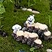 Ioffersuper Miniature Resin Garden Fairy Ornament Flower Pot Plant Decor Tree Stump Bridge