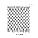 Iapetus Cast Iron Cleaner - XL 8×6 inch Stainless Steel (316 Grade) Chainmail Scrubber-for Waffle Iron Pans ,Seasoned Pan,Grill - Best Pot Brush (8×6 inch)