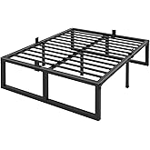 Yitong Angel 18 Inch Queen Bed Frame,3500 lbs Heavy Duty Metal Platform, Steel Slats Support/No Box Spring Needed/Noise Free/Non-Slip/Easy Assembly