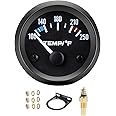 LAGWIUY Universal 2" 52mm Water Temp Gauge Automotive, 100-250℉ Water Temperature Gauge with LED Backlight, DC 12V Water Temp Thermometer Meter Kit with Sensor for Car Boat Marine Truck Motorcycle