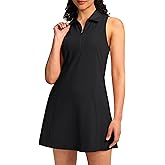 Soothfeel Golf Dress for Women Tennis Dresses with Shorts Pockets Sleeveless Sport Active Workout Athletic Dress