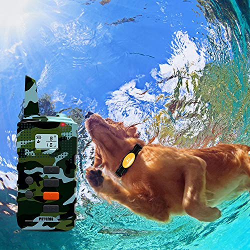 Peteme Shock Collars for Dogs with Remote, Dog Shock Training Collar Rechargeable with Beep