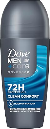 Dove Men+Care Advanced Clean Comfort Anti-Perspirant Roll On 72hr Protection