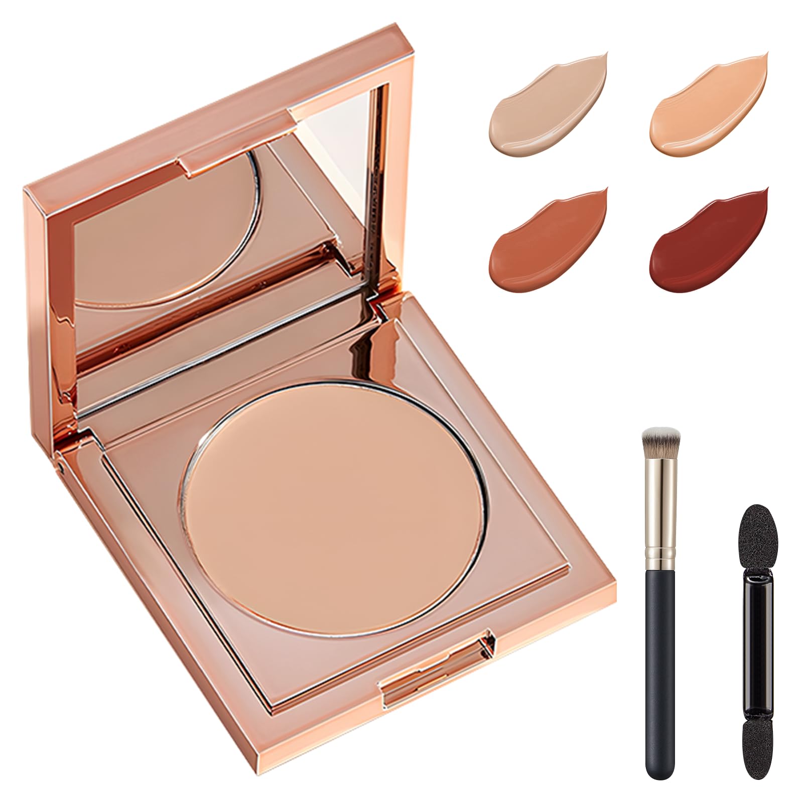 Photo 1 of Colored Clay CC Undereye Corrector, Color Corrector for Dark Circles with Brush, Under Eye Concealer, Conceal & Brighten Dark Circles, Under Eye Hydrating Concealer (Light skin, 1)