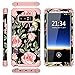 Samsung Galaxy Note 8 Case, Hekodonk Shockproof Premium Case Anti-Scratch Hybrid Dual Layer TPU Gel Silicone Bumper Hard PC Protective Case Cover for Samsung Galaxy Note 8 (Vintage Rose/Pink)