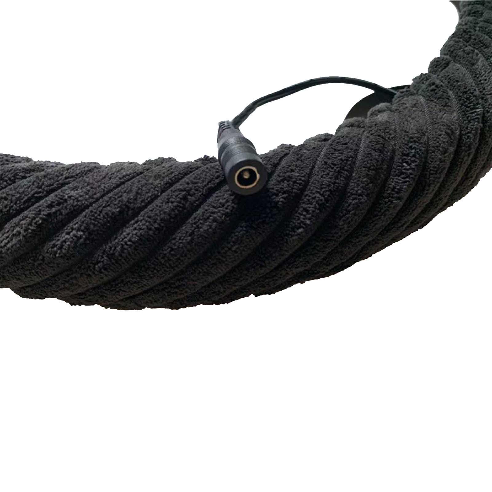 Car Steering Wheel Heated Cover, 2025 New Steering Wheel Heater, 15 Inches 12v Steering Wheel Warmer, Anti-Slip Wheel Protector, Soft Heated Steering Wheel Protective Cover, Car Accessory Decor (A)