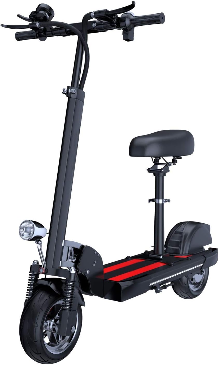 JLWDD Electric Scooter For Adults 400W High Power 8 in Tire Folding Design Commuting Motorized Scooter With Display And LED Indicator Light Suitable for Adults and Teenager