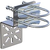 Aimeboost Soporte de montaje en poste antivibración, accesorios de hardware de montaje de antena [sin el poste] para antena d