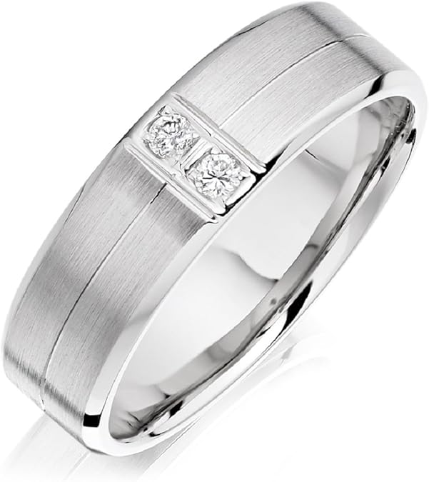 Buy Asset Jewels Silver Real Diamond Band Ring for Men/Boys at Amazon.in