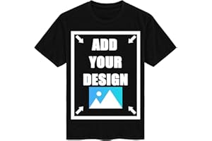 CMLONGQIA Custom T Shirts Cotton Customized Tee Print Personalized Tshirt with Photo Text Logo for Man Woman