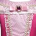Eshiree Girls Princess Aurora Costume Drop Shoulder Halloween Party Long Dress (Hot Pink, 6-7 Years)