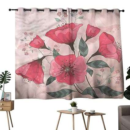 Amazon Com Williasm Print Darkening Curtains Grommet