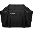 Napoleon BBQ Grill Cover for PRO 665 - Black BBQ Cover, Water Resistant, UV Protected, Air Vents, Velcro Closure, Hanging Loops, Adjustable Buckled Straps to Secure Cover