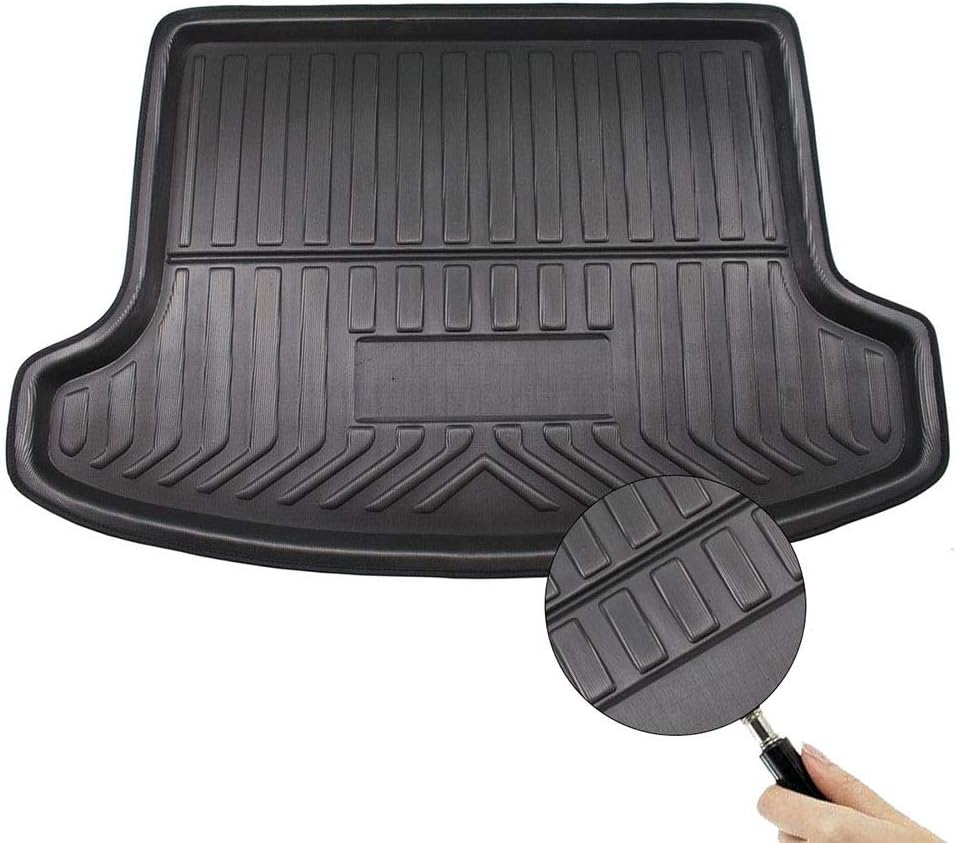 IIWOJ Rubber Boot Mat Car Interior Cargo Liner NonSlip