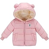 Fumdonnie Newborn Baby Girls Fleece Outerwear Jacket Toddler Winter Coat Infant Clothes