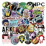 World of Warcraft Stickers for Water Bottles 50 Pcs