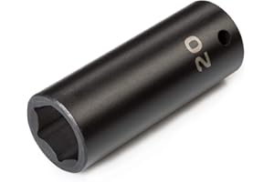 TEKTON 1/2 Inch Drive x 20 mm Deep 6-Point Impact Socket | SID23120