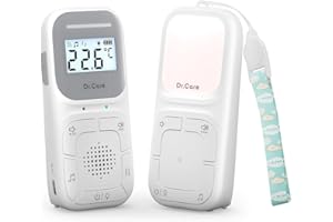 Dr.Care NeoGo Portable Baby Audio Monitor and Sound Machine | Baby Sleep Soother | Travel | Registry Gift with 1000ft Range, 