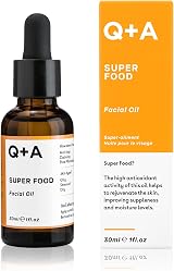 Q+A Super Food Facial Oil 30ml Jojoba Vitamin E Skin Nourishing Oil