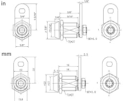 FJM Security 2400AS-KA Tubular Cam Lock with