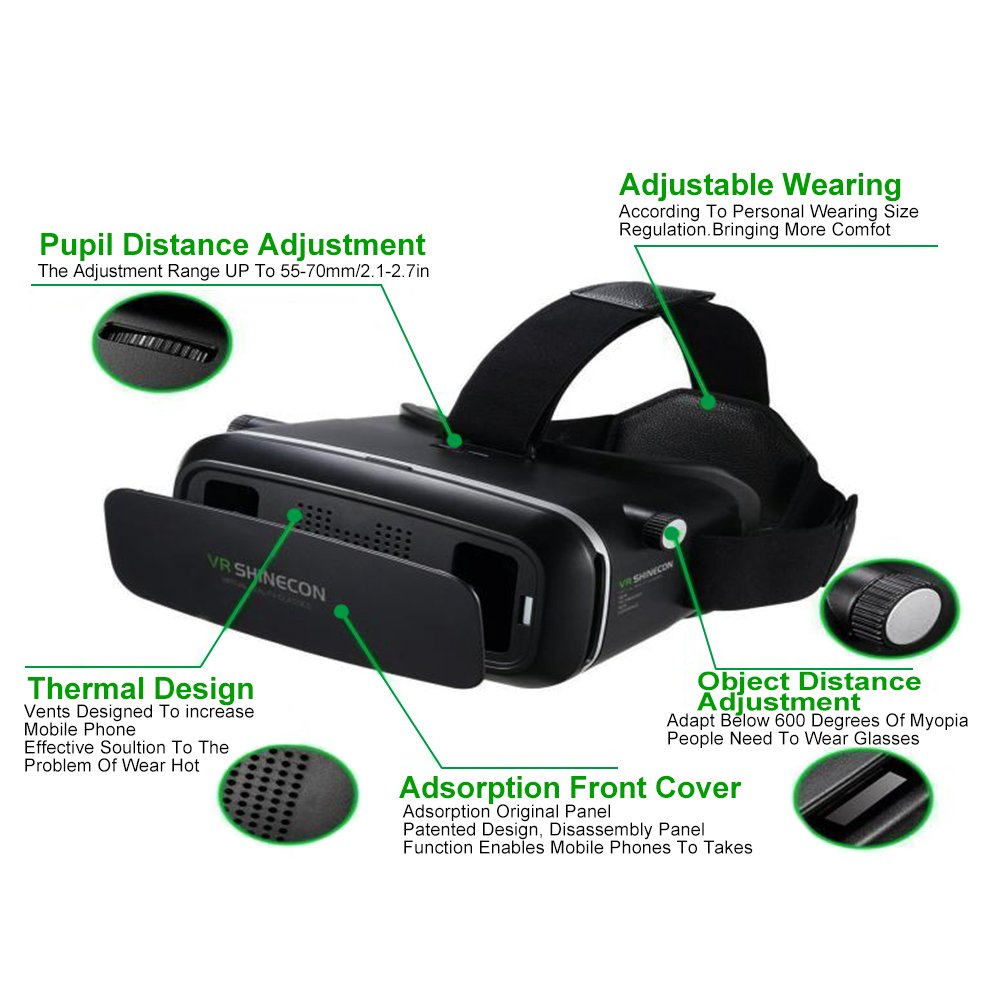 XCSOURCE 3D VR Casque Lunettes Réalité Virtuelle Gamepad Video VR Box Google Carton Bluetooth AC304