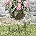 CobraCo 15-Inch Scroll Braided Bronze Finish Plant Stand CI1115-BZ