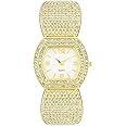 Weicam Women Classic Crystal Bangle Analog Quartz Wristwatches