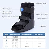 GHORTHOUD Inflatable Walking Boot Air Cam Walker Fracture Boot Black L view 2