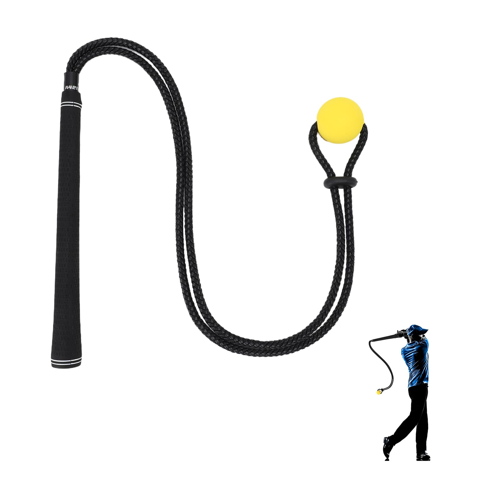 ZEMBSOYA Distance Rope Swing Trainer Improve Swing Speed Rhythm Nylon Accessories Portable Swing Trainer Rope