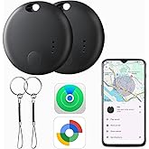 Air Tracker Tags for Android or iOS,Dual System Smart Tags,Keys Finder and Item Locator for Keys,Smart Tracking Tag,Compatible with iOS Find My or Google Find Hub App,Luggage,Backpack,Bags and More