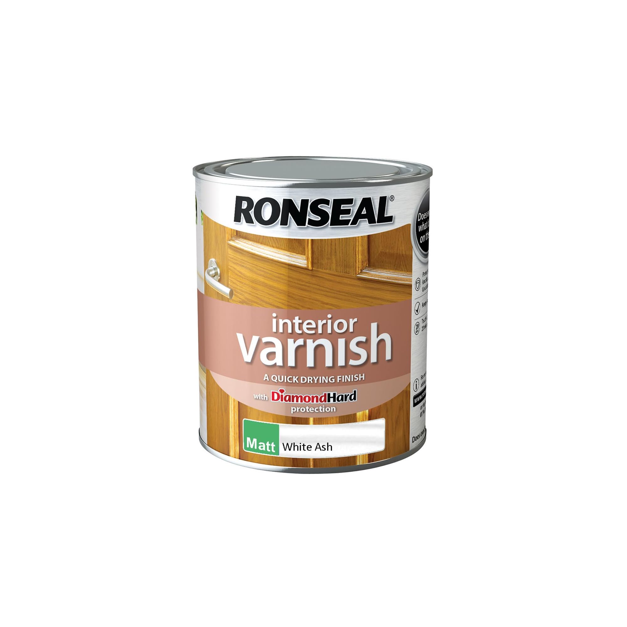 Ronseal Interior Varnish White Ash Matt 750ml