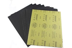 MAXMAN Sandpaper Sheets, 240 Grit Dry Wet Sand Paper, 9 x 11 Inch,Silicon Carbide, for Wood Furniture Finishing,Metal Sanding and Automotive Polishing,10 -Sheet