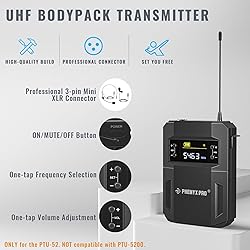 Phenyx Pro UHF Wireless Microphone System w/ 2x30