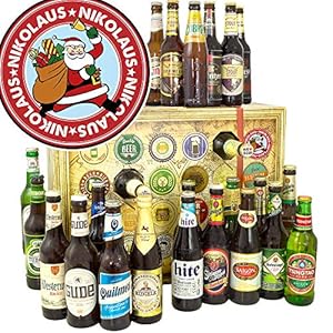 Nikolaus | Biersorten aus Welt und D | Geschenke Bier | 24 Biere