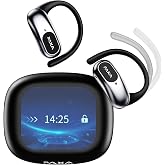 PAXA Ai Translation Earbuds Real Time 3in1 Language Translator Earbuds HD Sound Audifonos Traductores Bluetooth 5.4 Headphones Touch Screen Housing with App for Travel Business Meetings,Black